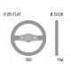 Sparco R215 Плосък кожен волан