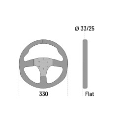Sparco R330 Суед Волан - Без Бутон