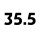 35.5 