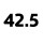 42.5 