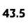 43.5 