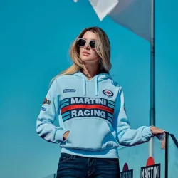 Дамски суичър Sparco Martini Racing - Светлосин