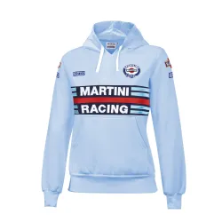 Дамски суичър Sparco Martini Racing - Светлосин