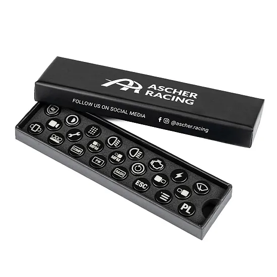 Ascher Racing Комплект капачки за бутони Lovely