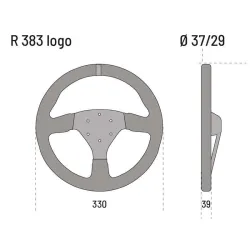 Sparco 383 Logo Волан от велур