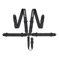 Sparco Колан Sport H-5 SFI Latch-N-Link - Черен