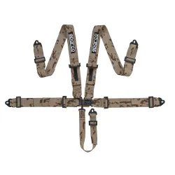 Sparco Колан Sport H-5 SFI Latch-N-Link - Военнозелен камуфлаж