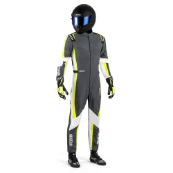 Sparco K48 Kerb Advanced FIA 8877-2022 - Тъмно сив / Флуо жълт