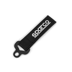 Sparco Кожен ключодържател - Черен