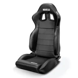 Sparco R100 Sky Регулируемо седло - Черна кожа