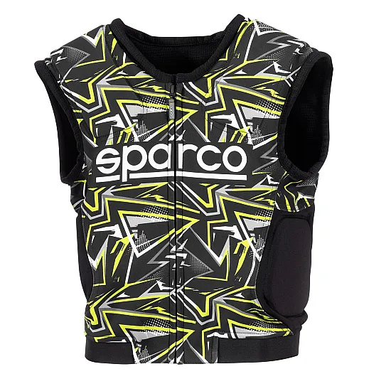Sparco Протектор за ребра SJ Pro K3 - Черен / Бял / Жълт