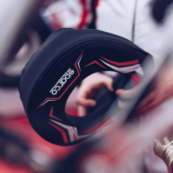 Sparco Round Collar Kart K-Ring - Черно / Червено