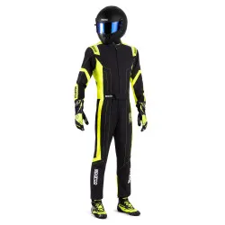 Sparco Thunder Advanced K48 FIA 8877-2022 - Черен / Флуо Жълт