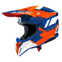 Airoh Wraaap Vision Orange / Blue Gloss