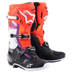Alpinestars Tech 10 - Черно / Червено / Оранжево / Бяло