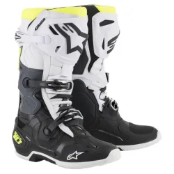 Alpinestars Tech 10 - Черно / Бяло / Жълто