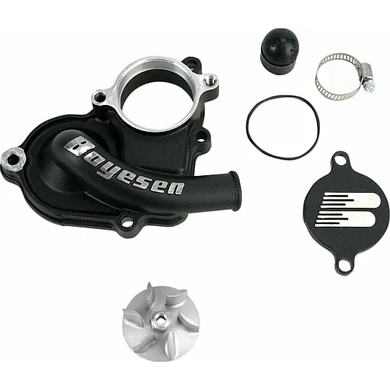 Комплект капак на водната помпа и работно колело BOYESEN COVER WATER PUMP RMZ450 Black
