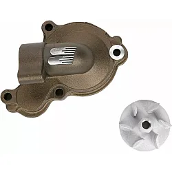 Комплект капак на водната помпа и работно колело BOYESEN COVER/IMP WAT PUMP YZF Magnesium
