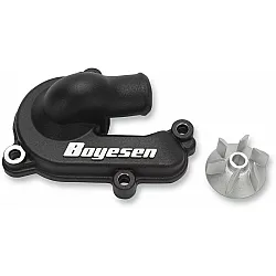 Комплект капак на водната помпа и работно колело BOYESEN COVER/IMP WATPUMP KTM Black