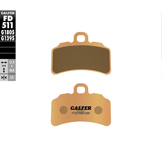 Предни мото накладки Galfer SINTERED COMPOUND FD511G1395