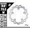 Заден спирачен диск Galfer WAVE FIXED 265x5mm DF763W