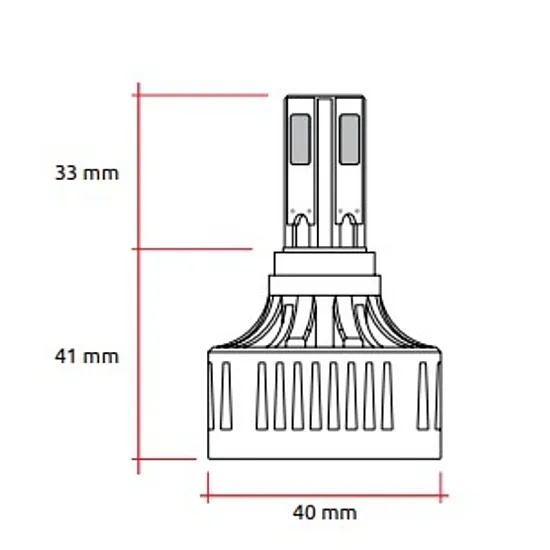 LED крушка за фар RACETECH 12V 32W