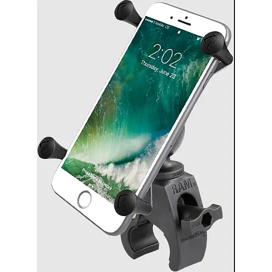 Мото стойка за телефон RAM-MOUNTS X-Grip RAM-B-400-A-HOL-UN10BU за големи смартфони