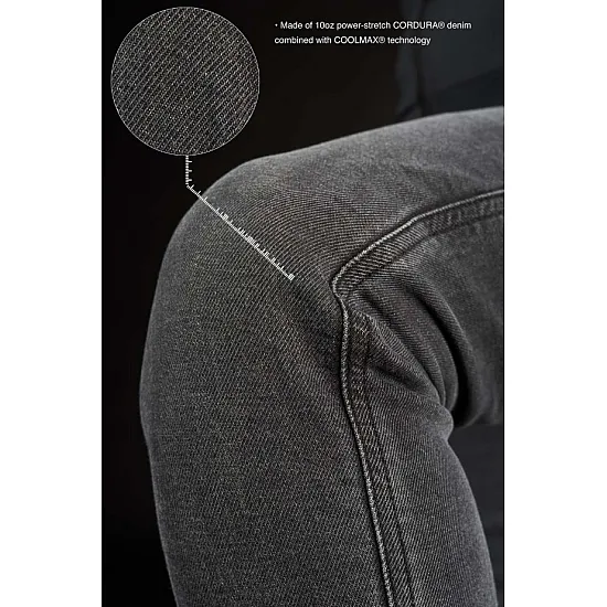 Pando Moto Kaya Slim Grey - Slim - Fit Armalith® Дамски Мото Дънки