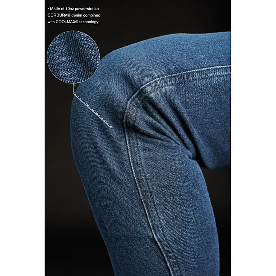Pando Moto Kusari Cor 02 - Skinny - Fit Cordura® Дамски Мото Дънки