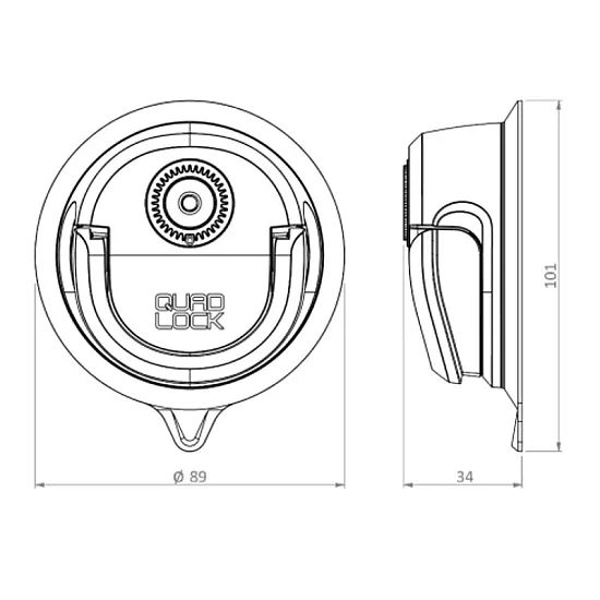 Oснова за монтаж QUAD LOCK 360 Suction Base