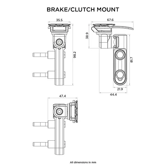 Система за монтаж QUAD LOCK Brake/Clutch Master Cylinder