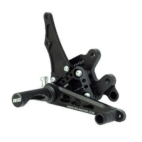 Степенки R&G RACING black adjustable rearsets Kawasaki ZX-10R 16-25