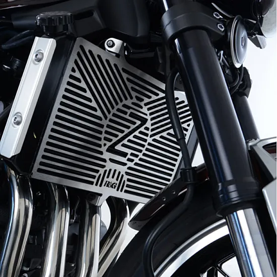 Протектор за радиатор R&G RACING Branded Radiator Guard Stainless Steel Kawasaki Z900 RS 18-20