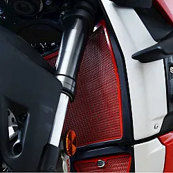 Протектор за радиатор R&G RACING Radiator Guard - RED Ducati Streetfighter V4 20-23 / Panigale V4 18-23