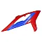 Пластмасови капаци за радиатор RACETECH Radiator Scoops With Support Beta RR 20-24 (Red/Blue)