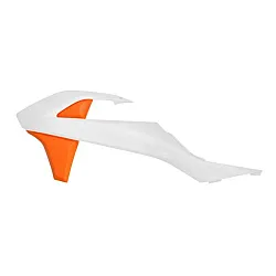 Пластмасови капаци за радиатор RACETECH Radiator Scoops (Orange/White) KTM SX 50 16-24