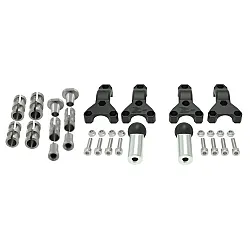 Монтажен комплект за протектори за кормило RACETECH Spheric Fitting Kit Hand Guard Ø22/28,6mm - universal