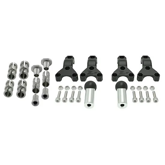 Монтажен комплект за протектори за кормило RACETECH Spheric Fitting Kit Hand Guard Ø22/28,6mm - universal