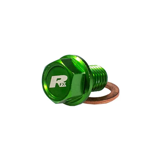 Пробка за масло RFX Pro Magnetic Drain Bolt (Green) [M10 x 22mm x 1.5] - Kawasaki KXF450/450R