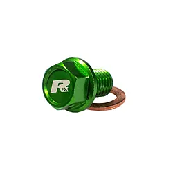 Пробка за масло RFX Pro Magnetic Drain Bolt (Green) [M8 x 16mm x 1.5] - Kawasaki KXF250/450