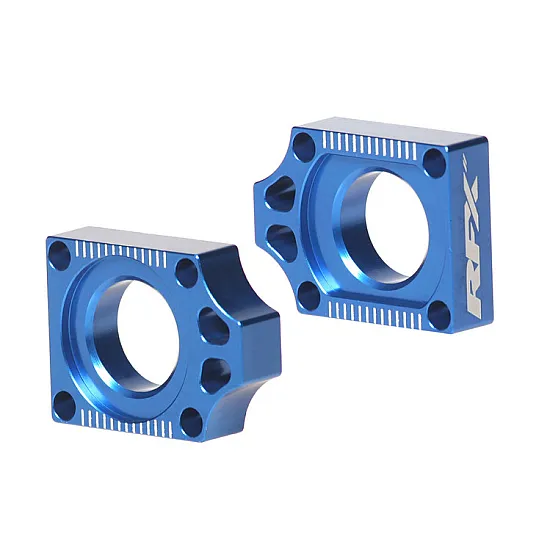 Блок втулка за задна ос RFX Pro Rear Axle Adjuster Blocks - Blue YZ 250F 14-24 / YZ 450F 14-21