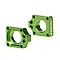 Блок втулка за задна ос RFX Pro Rear Axle Adjuster Blocks Green KX 125/250 03-08 KXF 250F 04-21 / 450F 06-15