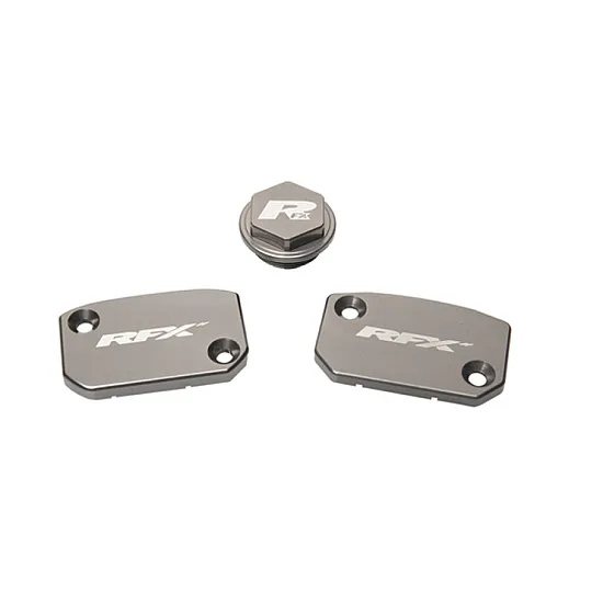 Комплект капаци RFX Pro Reservoir Cap Kit Kit (Mineral Grey) - KTM SX/SXF (Brembo Brake and Clutch)