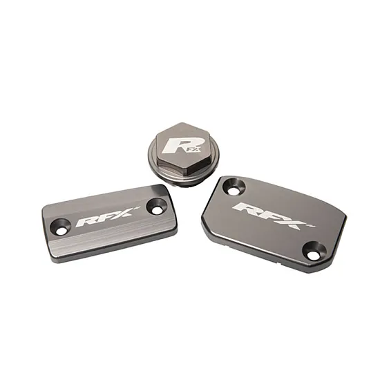 Комплект капаци RFX Pro Reservoir Cap Kit Kit (Mineral Grey) - KTM SX/SXF (Brembo Brake and Magura Clutch)