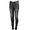 Seca Athena Slim Fit Дамски мото дънки - Черни