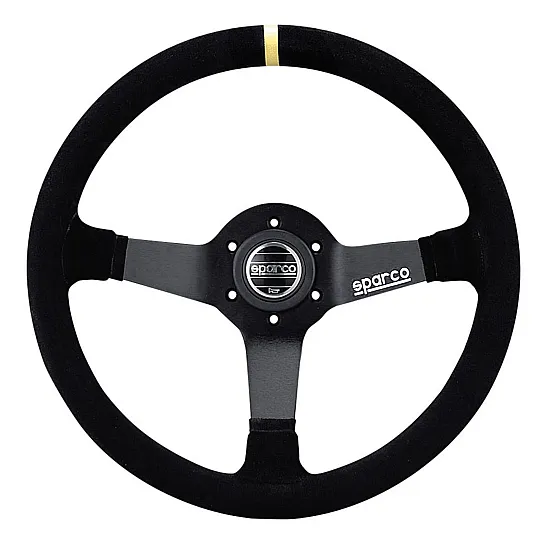 Sparco 345 Suede Steering Wheel - Black