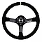 Sparco 345 Suede Steering Wheel - Black