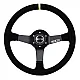 Sparco 345 Suede Steering Wheel - Black