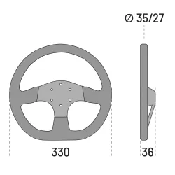 Sparco 353 Суед Волан - Черен