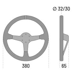 Sparco 368 Суед Волан - Черен